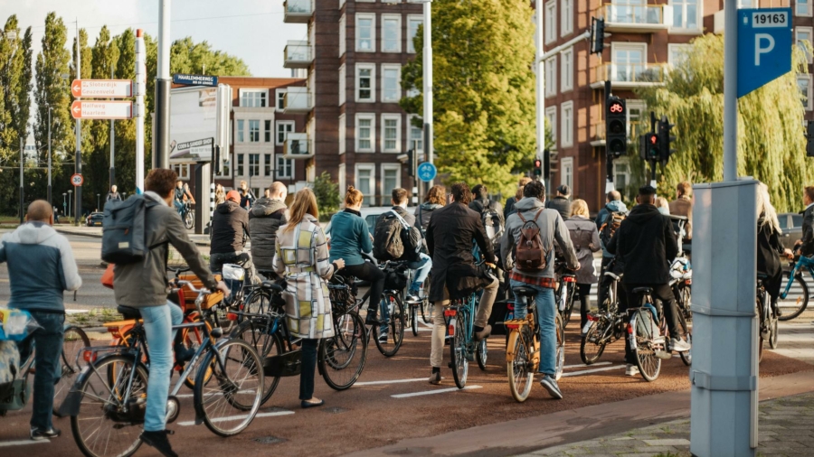 Amsterdam fietsen fietspad