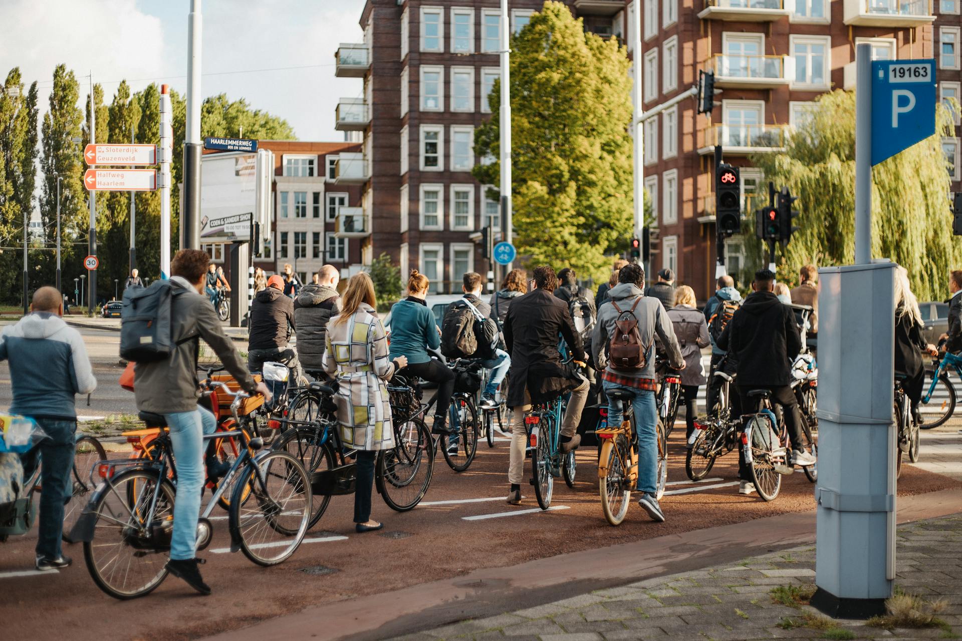 Amsterdam fietsen fietspad