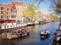 stad zomer amsterdam boot