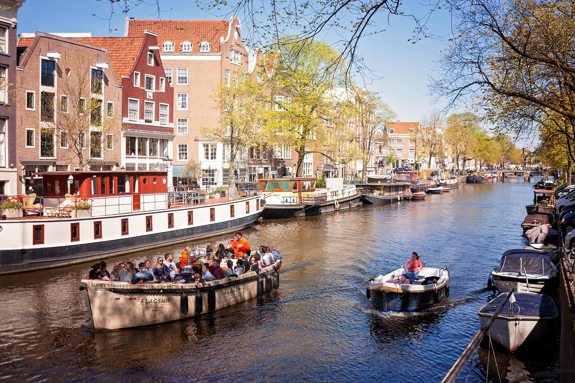 stad zomer amsterdam boot